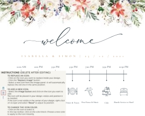 Natalia | Wedding Timeline 20 x 16 ": natalia-stat-25-10 | Wedding Timeline Sign