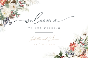 Natalia | Welcome Sign Landscape 30 x 20 ": natalia-stat-25-11 | Welcome Sign