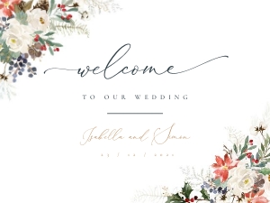 Natalia | Welcome Sign Landscape 24 x 18 ": natalia-stat-25-11 | Welcome Sign