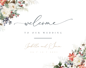 Natalia | Welcome Sign Landscape 20 x 16 ": natalia-stat-25-11 | Welcome Sign