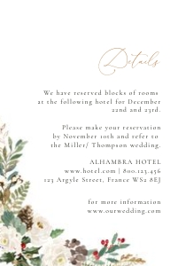 Natalia - Christmas Details Card 3.5 x 5: natalia-stat-25-02-set | Wedding Invitation Set Template