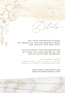 Dora | Details Card 3.5 x 5 ": dora-stat-14-02-set | Wedding Invitation Set