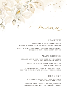 Dora | Menu 5 x 7 ": dora-stat-14-09 | Menu Template
