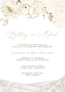 Dora | Wedding Invitation Card A5: dora-stat-14-02 | wedding invitation Card