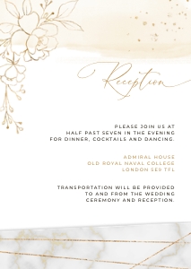 Dora | Reception Card A6: dora-stat-14-02-set | Wedding Invitation Set