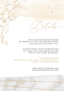Dora | Details Card A6: dora-stat-14-02-set | Wedding Invitation Set