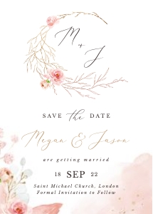 Fiorella | Save the Date Card - 5x7": fiorella-stat-08-01 | Save the Date Card Template