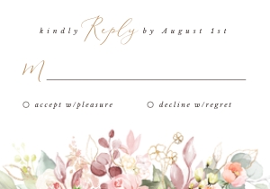 Fiorella | Rsvp Card - 5 x 3.5: fiorella-stat-08-02-set | Wedding invitation set