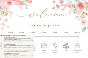 Fiorella | Wedding Timeline 36 x 24": fiorella-stat-08-10 | wedding timeline