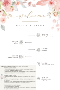 Fiorella | Wedding Timeline 24 x 36": fiorella-stat-08-10 | wedding timeline