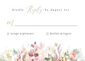 Fiorella | Rsvp Card A6: fiorella-stat-08-02-set | Wedding invitation set