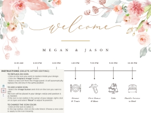 Fiorella | Wedding Timeline 24 x 18'': fiorella-stat-08-10 | wedding timeline