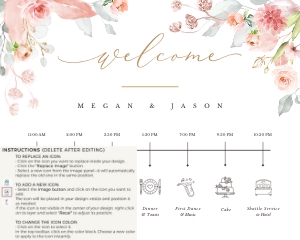 Fiorella | Wedding Timeline 20 x 16'': fiorella-stat-08-10 | wedding timeline