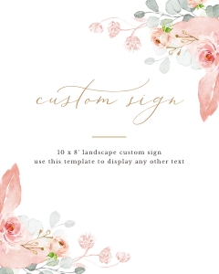 Fiorella | Custom Sign 8 x 10": fiorella-stat-08-05 | custom sign