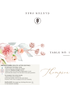 Fiorella | Place card folded 3.5 x 2": fiorella-stat-08-07 | place cards