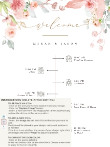 Fiorella | Wedding Timeline 18 x 24'': fiorella-stat-08-10 | wedding timeline