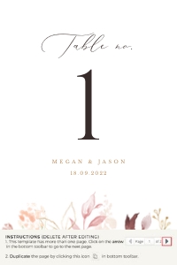 Fiorella | table number 4 x 6'': fiorella-stat-08-04 | table numbers