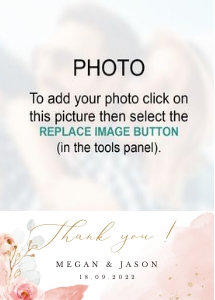 Fiorella | Thank you Card 5 x 7'': fiorella-stat-08-12 | thank you cards