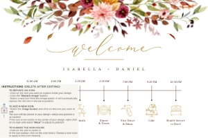 Ambra | Wedding Timeline Landscape 36 x 24 ": ambra-stat-15-10 | wedding timeline
