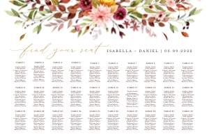 Ambra | Seating Chart Landscape 36 x 24": ambra-stat-15-08 | seating chart
