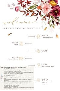Ambra | Wedding Timeline 24 x 36": ambra-stat-15-10 | wedding timeline