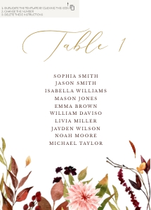 Ambra | Table Card - 5 x 7": ambra-stat-15-08b | seating cards