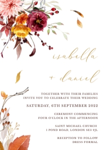 ambra-stat-15-02 | A5 Wedding Invitation Card: ambra-stat-15-02-set | Wedding Invitation Suite