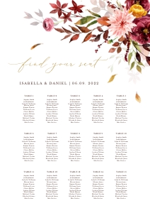 Ambra | Seating Chart A1 - portrait: ambra-stat-15-08 | seating chart