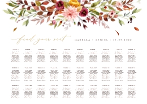 Ambra | Seating Chart Landscape A2: ambra-stat-15-08 | seating chart