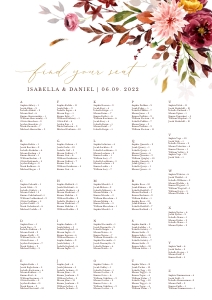 Ambra| Seating Chart alphabetic A1: ambra-stat-15-08 | seating chart