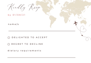 Sofia | World Map RSVP 5x3.5"_update: sofia-stat-16-02-set | wedding invitation suite_update