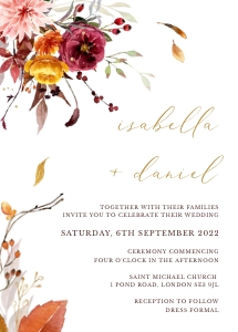 ambra-stat-15-02 | 5x7" Wedding Invitation Card: ambra-stat-15-02-set | Wedding Invitation Suite