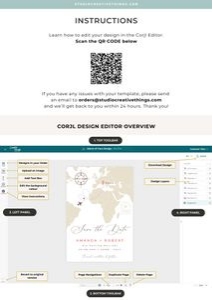Destination Wed Stationery - 2.0  Instructions: mexico-stat-37-01 | Destination Wedding Save the Date Template