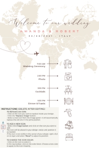 Sofia | Wedding Timeline 24 x 36 "_up: sofia-stat-16-10 | Wedding Day Timeline Sign_update