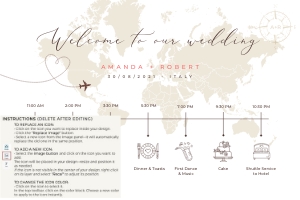 Sofia | Wedding Timeline 36 x 24 "_up: sofia-stat-16-10 | Wedding Day Timeline Sign_update