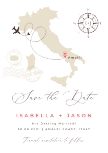Sofia | ITALY Save the Date Card A5: sofia-stat-16-01-italy | Italy Save the Date Template
