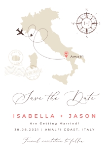 Sofia | ITALY Save the Date Card 5x7": sofia-stat-16-01-italy | Italy Save the Date Template