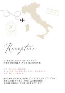 Sofia | ITALY Reception Card 3.5 x 5": sofia-stat-16-02-italy-set | ITALY Wedding Invitation Suite