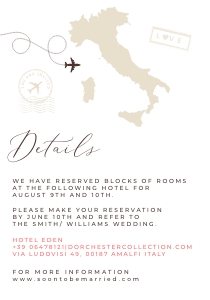 Sofia | ITALY Details Card 3.5 x 5": sofia-stat-16-02-italy-set | ITALY Wedding Invitation Suite