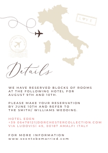 Sofia | ITALY Details Card A6: sofia-stat-16-02-italy-set | ITALY Wedding Invitation Suite