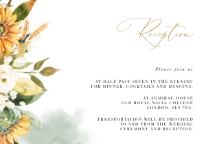 Marisol | Reception Card - 5 x 3.5": Marisol | Wedding Invitation Suite Template