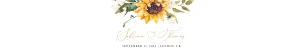 Marisol | Sunflowers Belly Band 11 x 2": Marisol | Wedding Invitation Suite Template