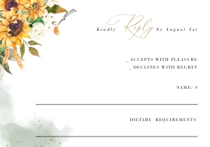 Marisol | RSVP Card - 5 x 3.5": Marisol | Wedding Invitation Suite Template