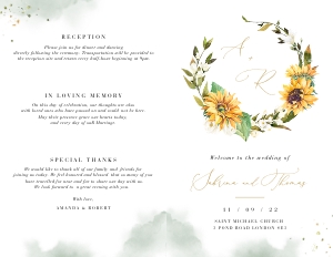 Marisol | Wedding Programme 5.5 x 8.5: marisol-stat-21-03 | wedding program template