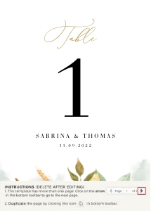 Marisol | table number 5 x 7 ": marisol-stat-21-04 | Table Numbers