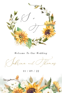 Marisol | Welcome Sign - 24 x 36": marisol-stat-21-11 | Welcome Sign