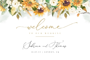 Marisol | Welcome Sign - 36 x 24": marisol-stat-21-11 | Welcome Sign