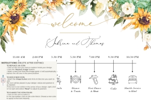 Marisol | Wedding Timeline 36 x 24": marisol-stat-21-10 | wedding day timeline