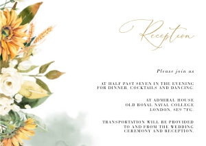 Marisol | Reception Card - A6: Marisol | Wedding Invitation Suite Template
