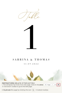 Marisol | table number 4 x 6 ": marisol-stat-21-04 | Table Numbers